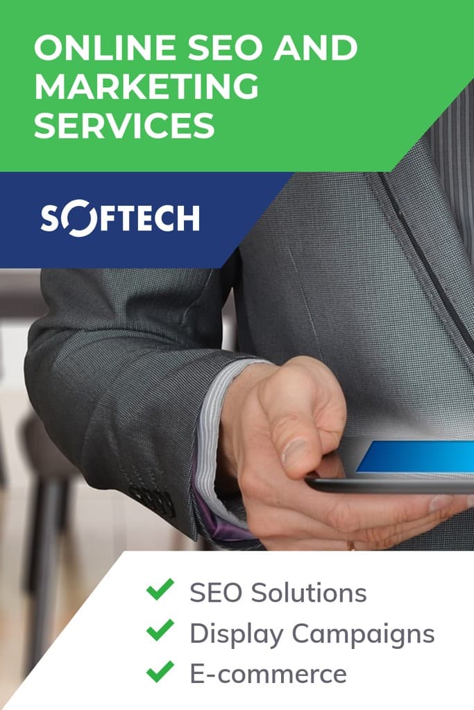 Online Seo and Marketing Services Pinterest Pin Tall