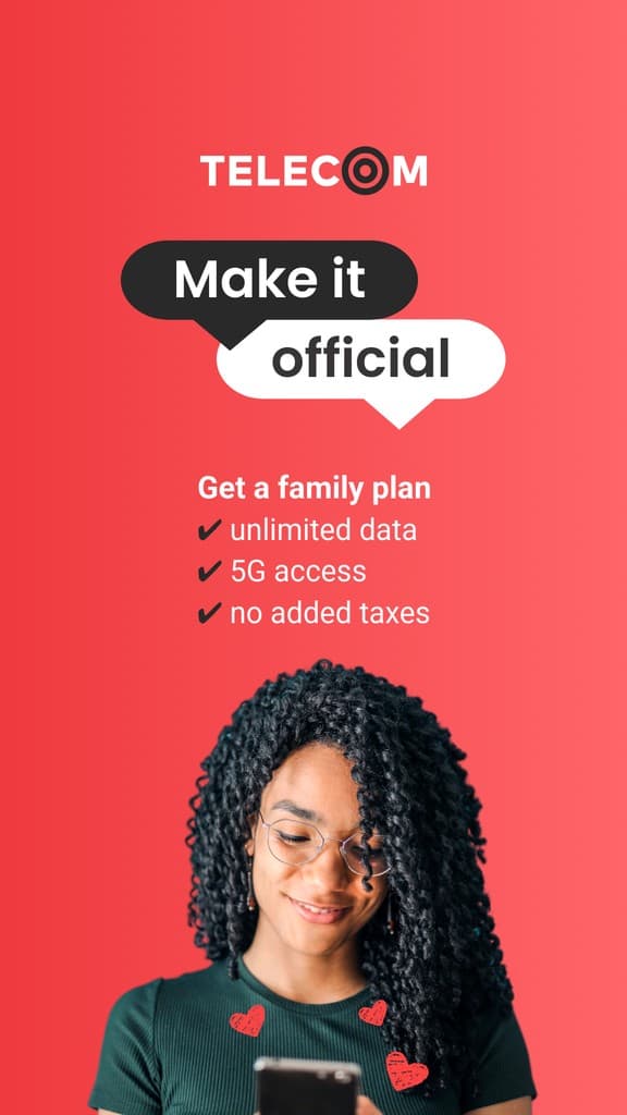 Telecom Family Plan for Valentine's Day Story