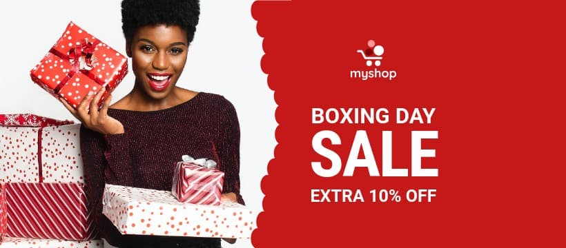 Gift Boxes Boxing Day Sale Facebook Cover