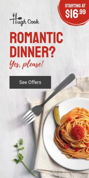 Valentine's Day Romantic Dinner Please Half Page