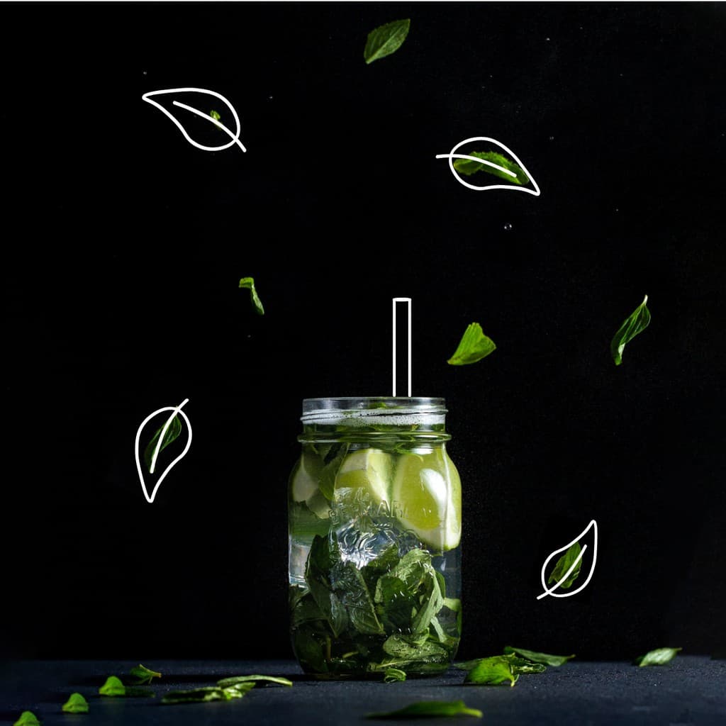 Minty Lemonade Jar Restaurant Responsive Square Responsive Square Art