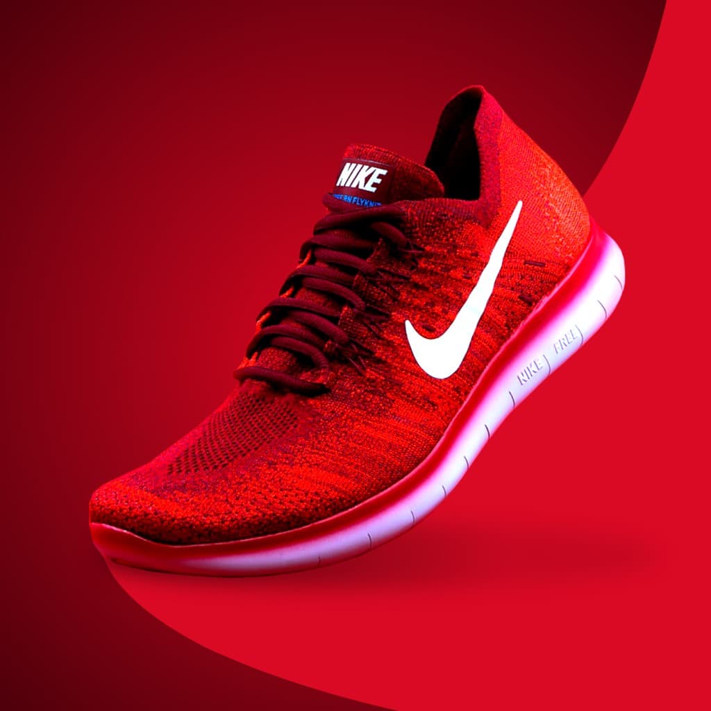 Red Nike Shoes Fashion Responsive Square Responsive Square Art