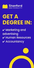 Get Any University Degree Vertical Banner
