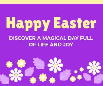 Happy Magical Easter Day Large Rectangle