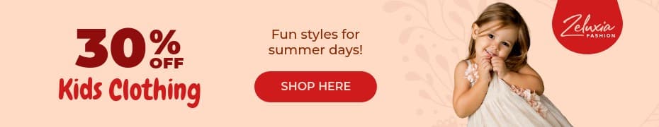 Kids Clothing Summer Days Top Banner