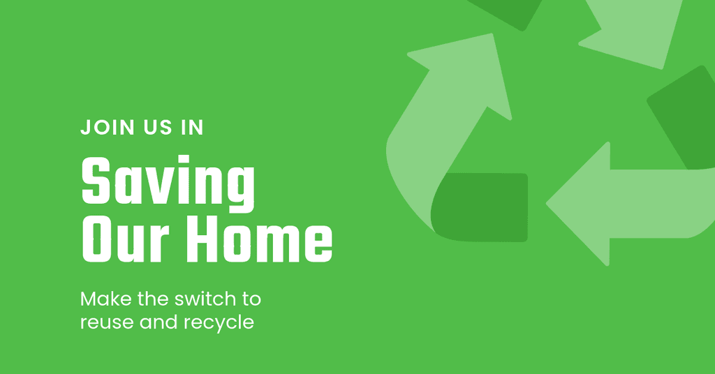 Save our Home and Recycle Earth Day Facebook Sponsored Message