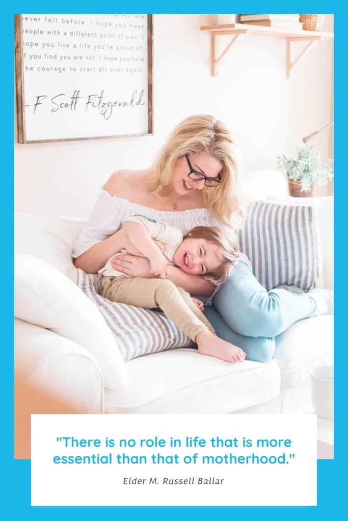 Mother's Day Quote Blue