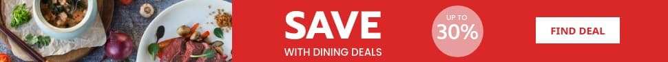 Save Money with Dining Deals Large Leaderboard