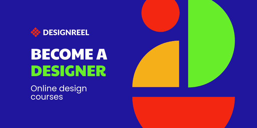 Become a Designer Colorful Online Courses X Image Post