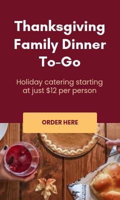 Thanksgiving Family Dinner To Go Vertical Rectangle