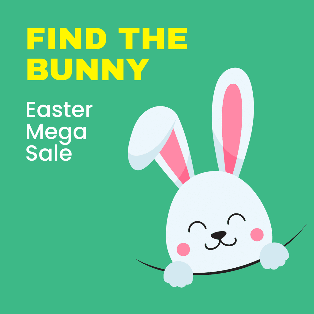 Find the Bunny Easter Mega Sale Facebook Square Post