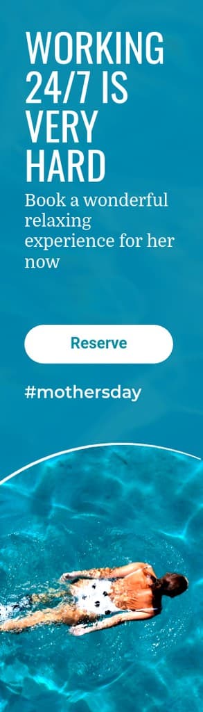 Mother's Day Spa Working as Mom Portrait