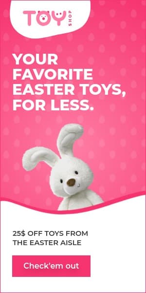 Favorite Bunny Easter Toys Half Page