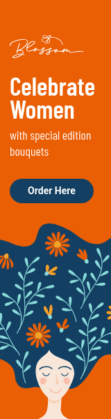 Flower Shop Celebrate Women's Day Wide Skyscraper