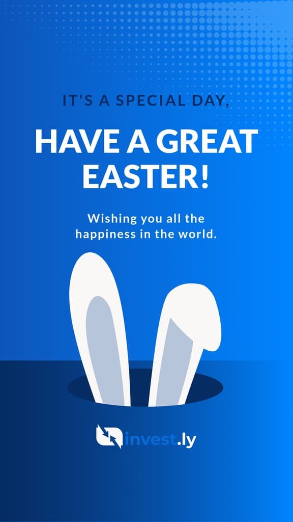 Blue Great Easter Bunny Ears