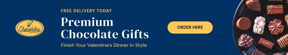 Premium Chocolate Valentine's Day Gifts Top Banner