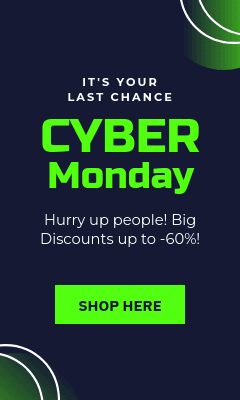 Cyber Monday Big Discounts Last Chance Vertical Rectangle