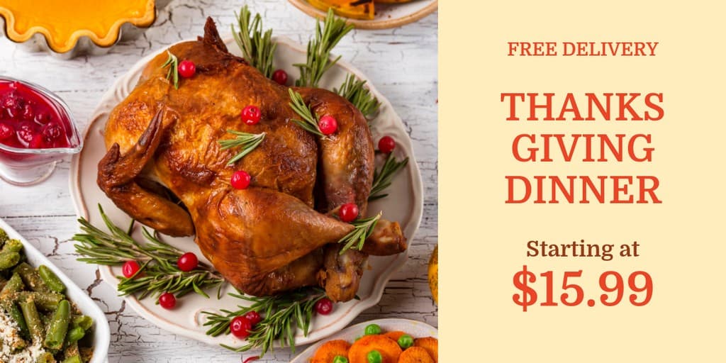 Thanksgiving Dinner Free Delivery X Image Post