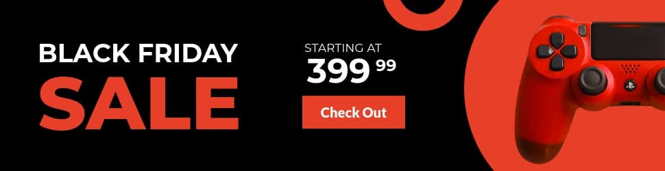 Black Friday Red PS4 PRO Controller