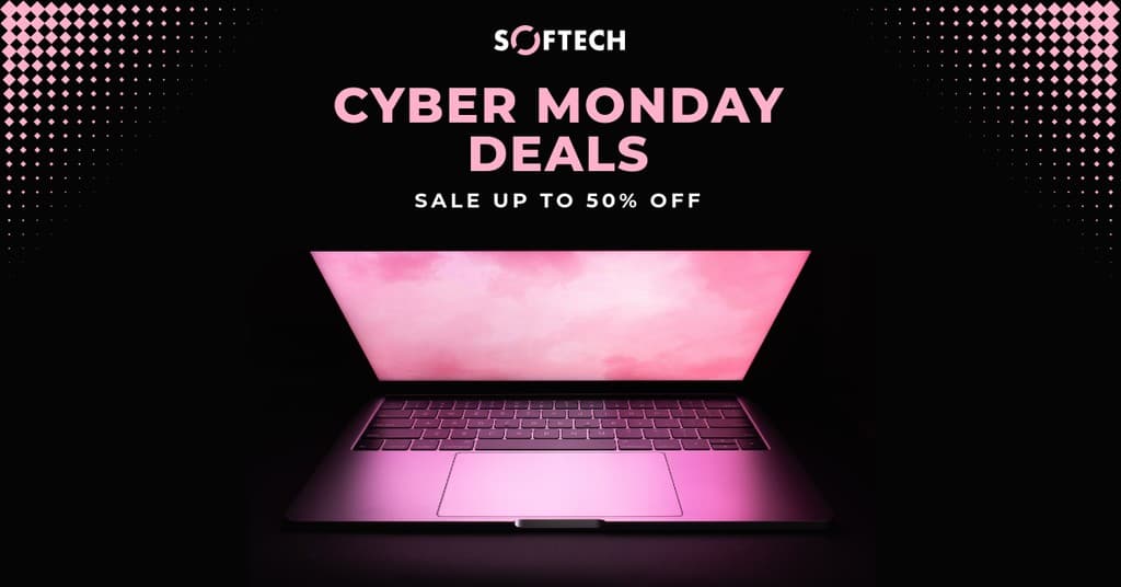 Pink Laptop Cyber Monday Deals Facebook Sponsored Message