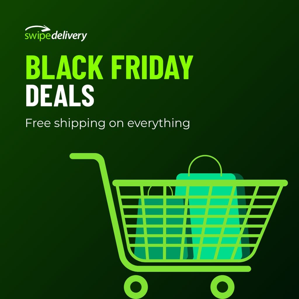 Green Delivery Black Friday Instagram Post