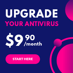 Blue Pink Upgrade Your Antivirus Square