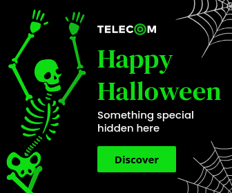 Happy Special Halloween with Green Skeleton Large Rectangle
