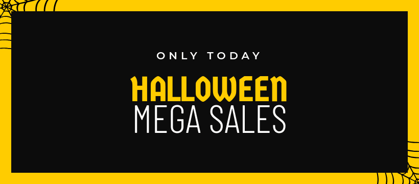 Halloween Mega Sales Only Today Facebook Cover