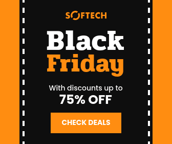 Orange Black Friday Road Discount Large Rectangle