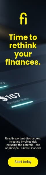 Rethink Your Finances Fintas Finance Animated Wide Skyscraper