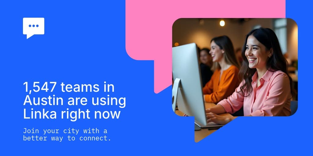 Teams in Austin using Linka Animated X Image Post