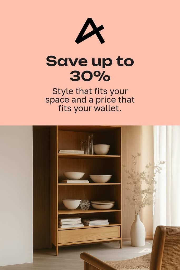 Save up to 30% on Mavis Furniture Animated Pinterest Pin Tall