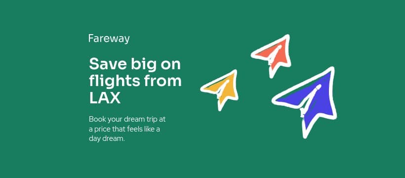Fareway LAX Discount Flights Travel Offer Animated Facebook Cover