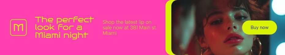 Perfect Miami Night Look Mantix Beauty Products Animated Top Banner