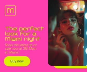 Perfect Miami Night Look Mantix Beauty Products Animated Large Rectangle