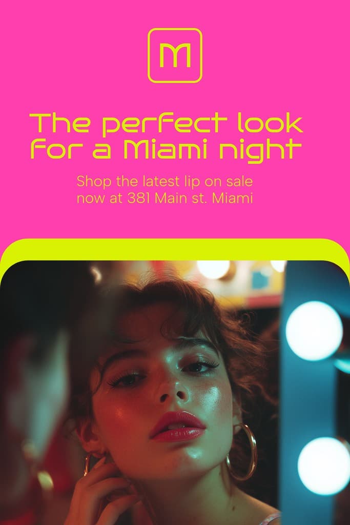 Perfect Miami Night Look Mantix Beauty Products Animated Pinterest Pin Tall