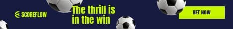 Thrill in the Win Soccer Scoreflow Betting Animated Main Banner