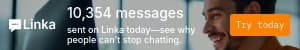 Messages Sent on Linka Animated Mobile Banner