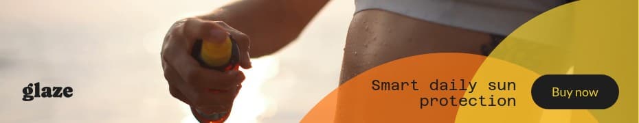 Smart Daily Sun Protection Glaze Beauty Products Animated Top Banner