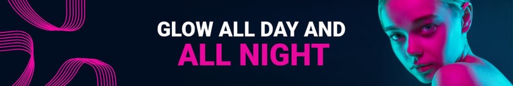 Glow All Day and All Night Fashion Linkedin Page Cover Linkedin Page Cover