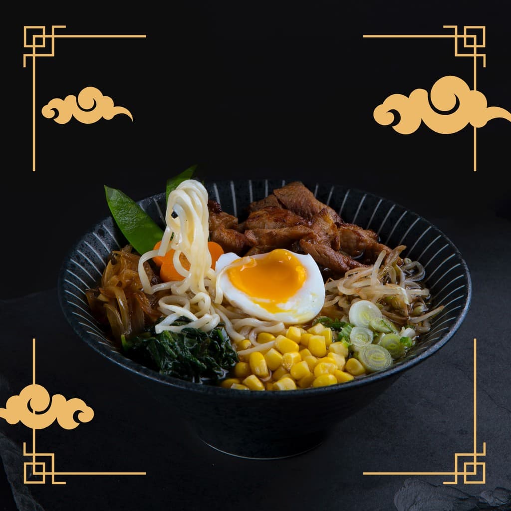 Asian Breakfast Restaurant Responsive Square Responsive Square Art