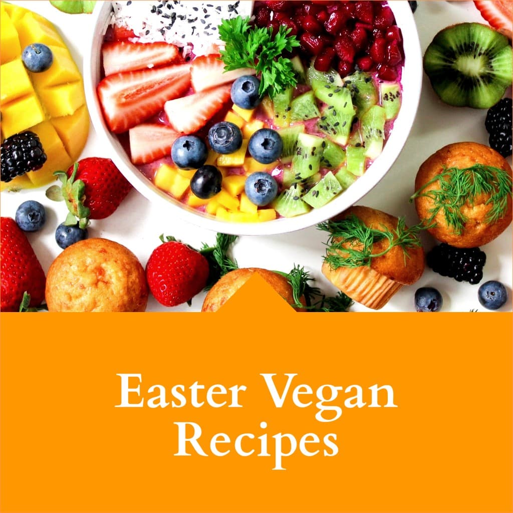 Easter Vegan Recipes Facebook Square Post