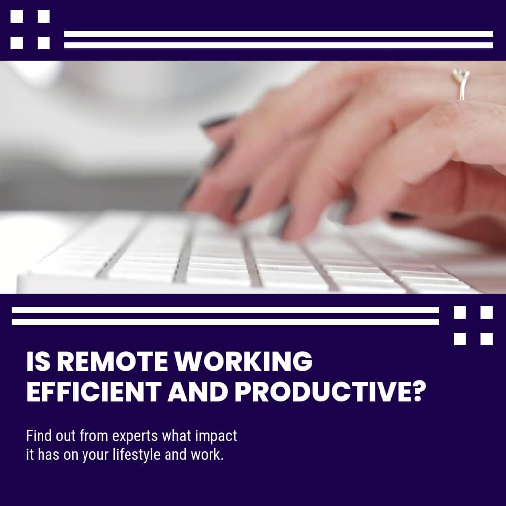 Efficient and Productive Remote Working Video Facebook Square Video