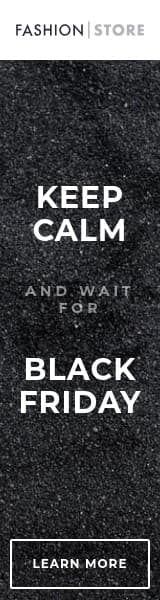 Keep Calm Black Friday Fashion Wide Skyscraper