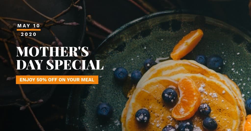 Mother's Day Special Meal Promo Facebook Sponsored Message