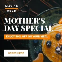 Mother's Day Special Meal Promo Square