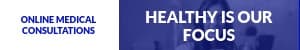 Blue Online Medical Consultations Mobile Banner