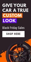 Black Friday Custom Car Rims Vertical Banner