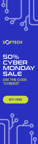Blue Circuit Sale Cyber Monday Wide Skyscraper