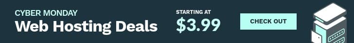 Cyber Monday Web Hosting Deals Leaderboard